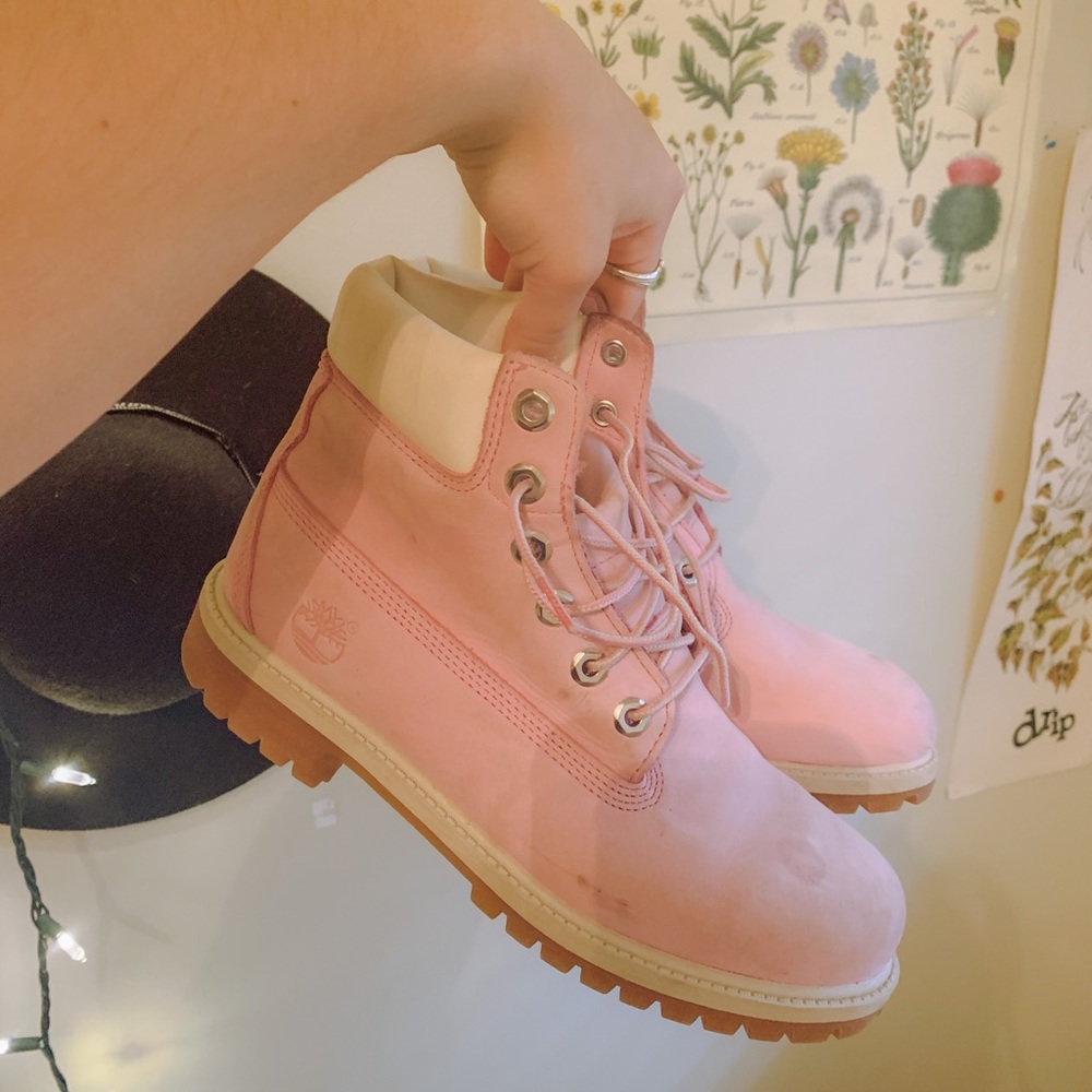 Pink Timberlands